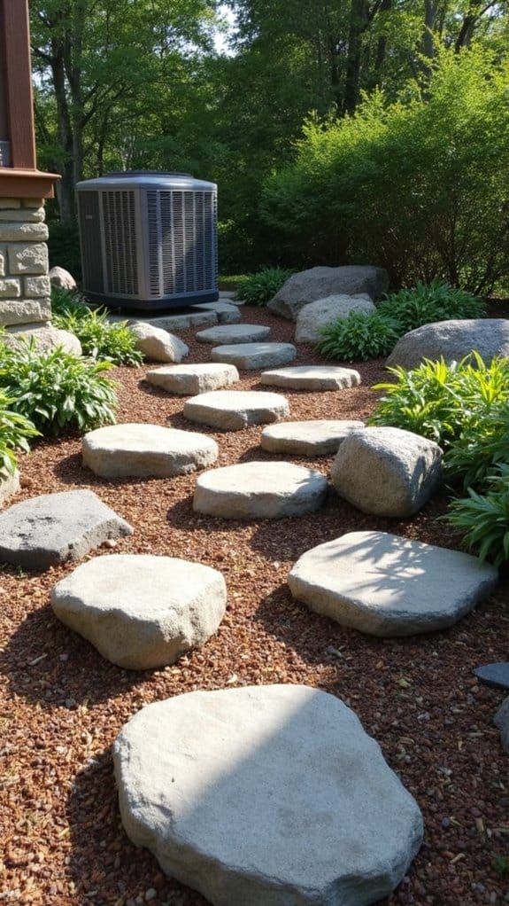 natural stone seating areas