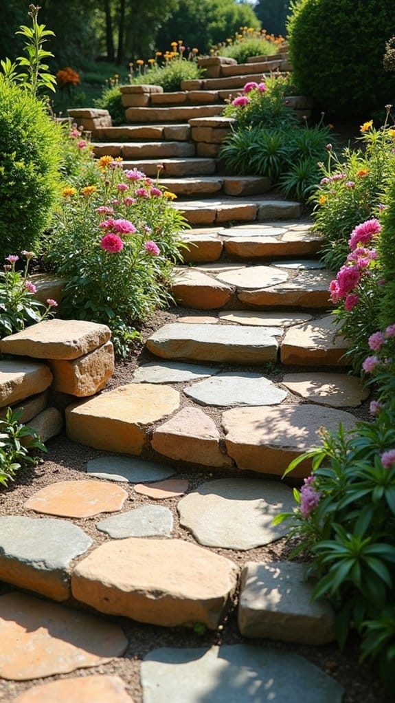 natural stone staircase design