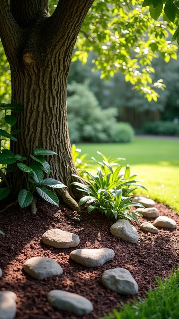 organic mulch enhances tree health