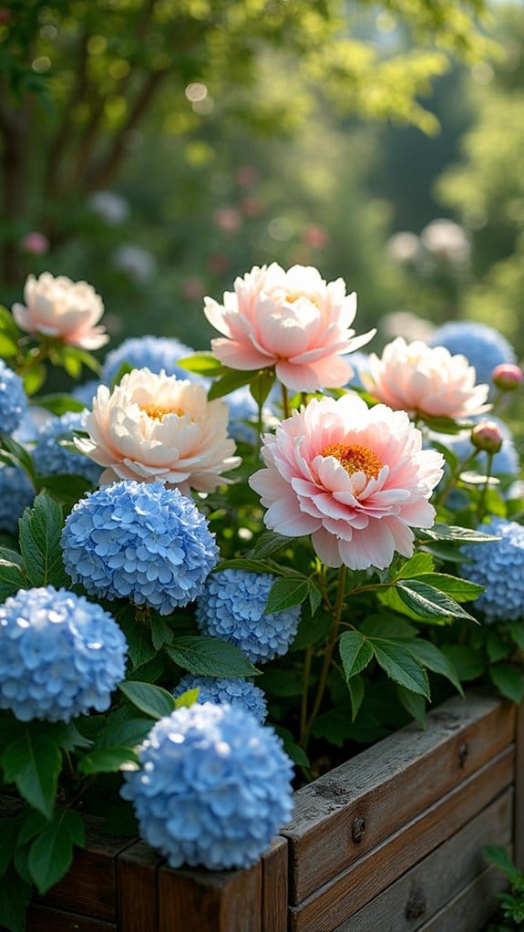 peonies enhance garden aesthetics