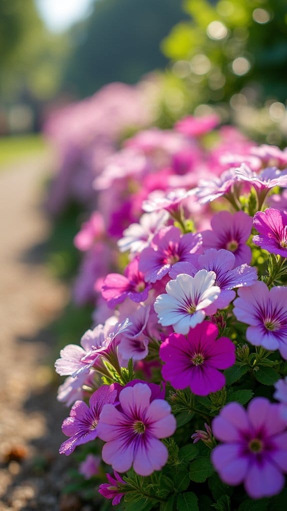 phlox border enhances gardens