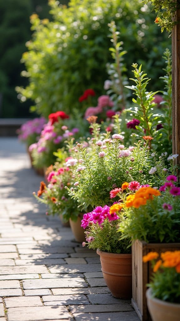 playful vibrant container gardens