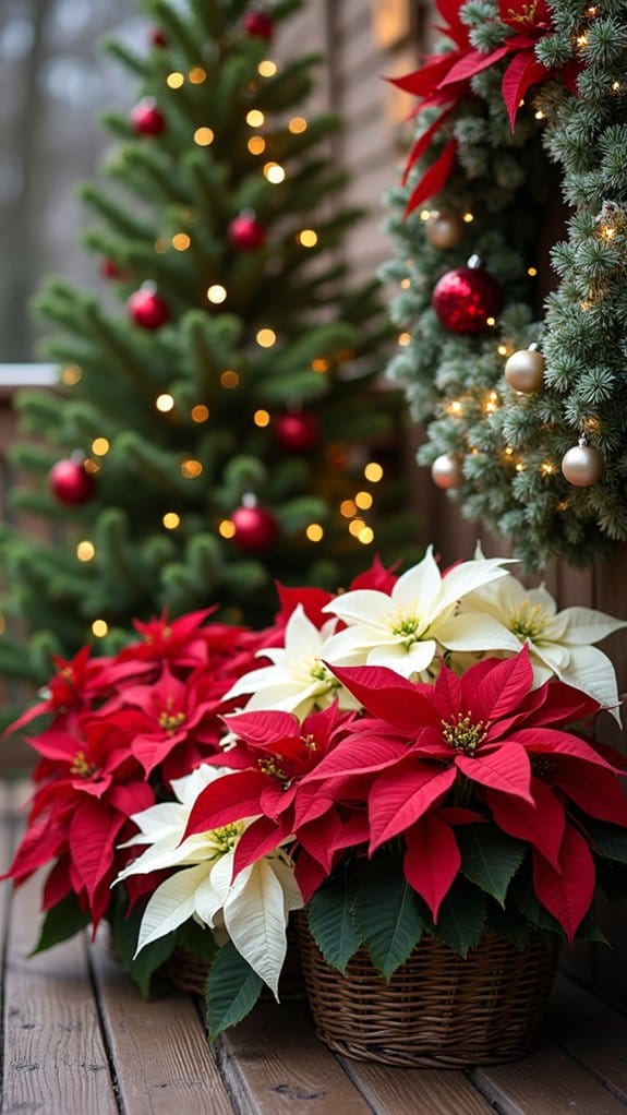 poinsettia holiday decorating ideas
