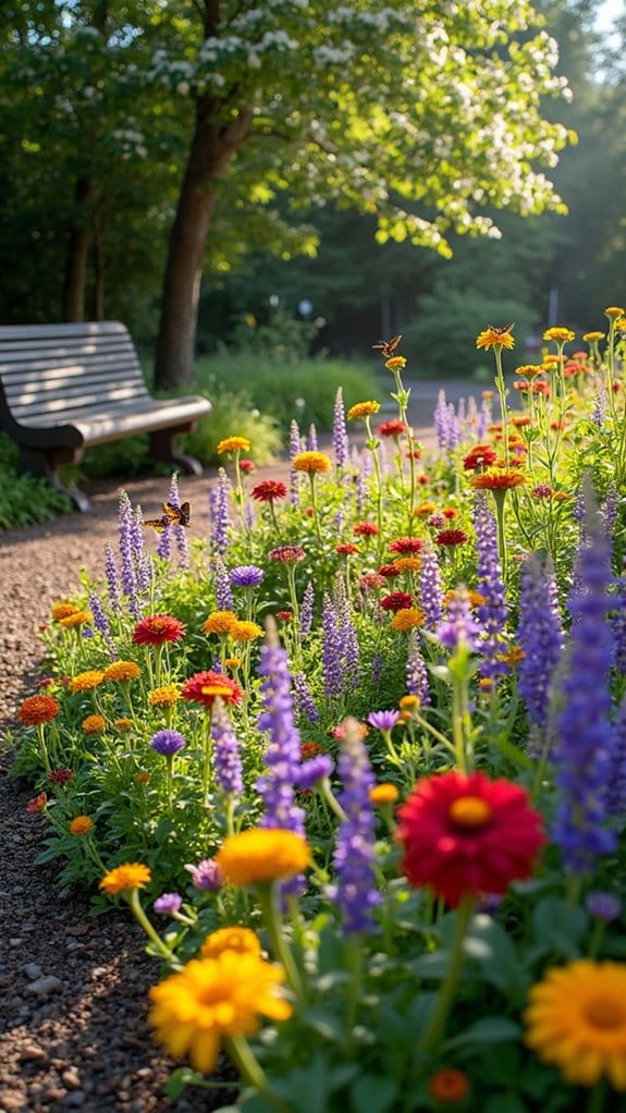 pollinator attracting native flowers