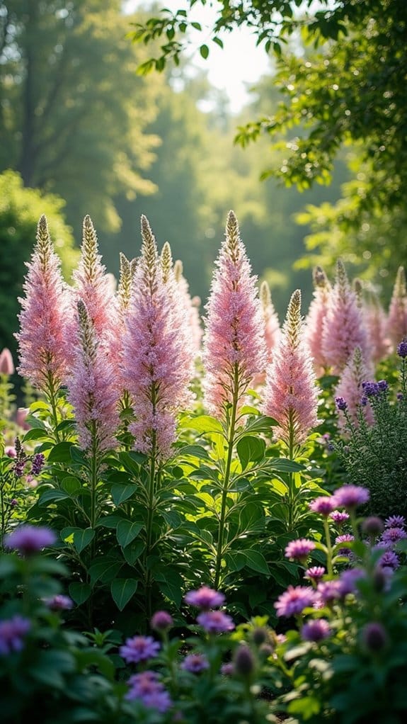 pollinator friendly astilbe garden