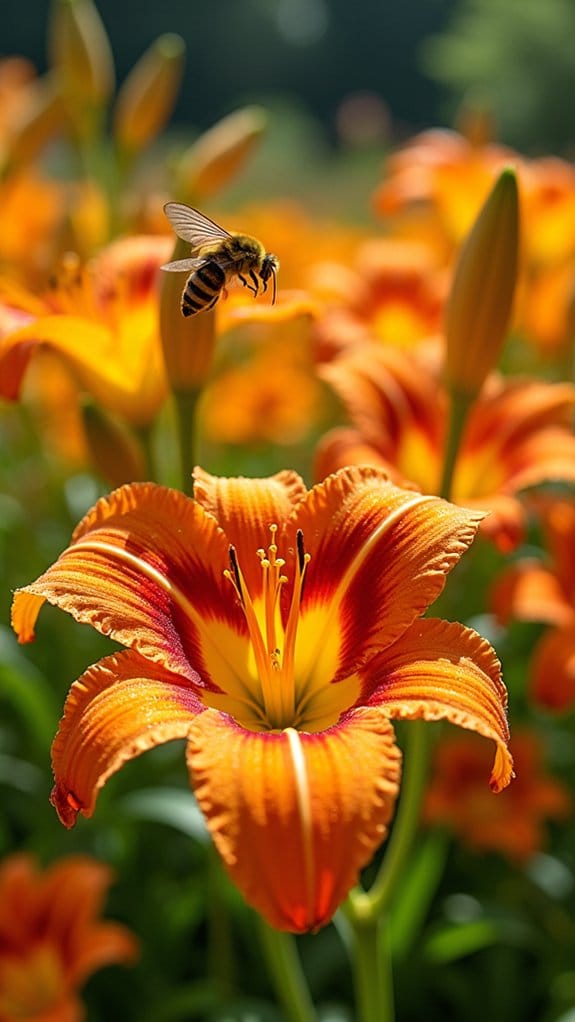pollinator friendly daylily gardens