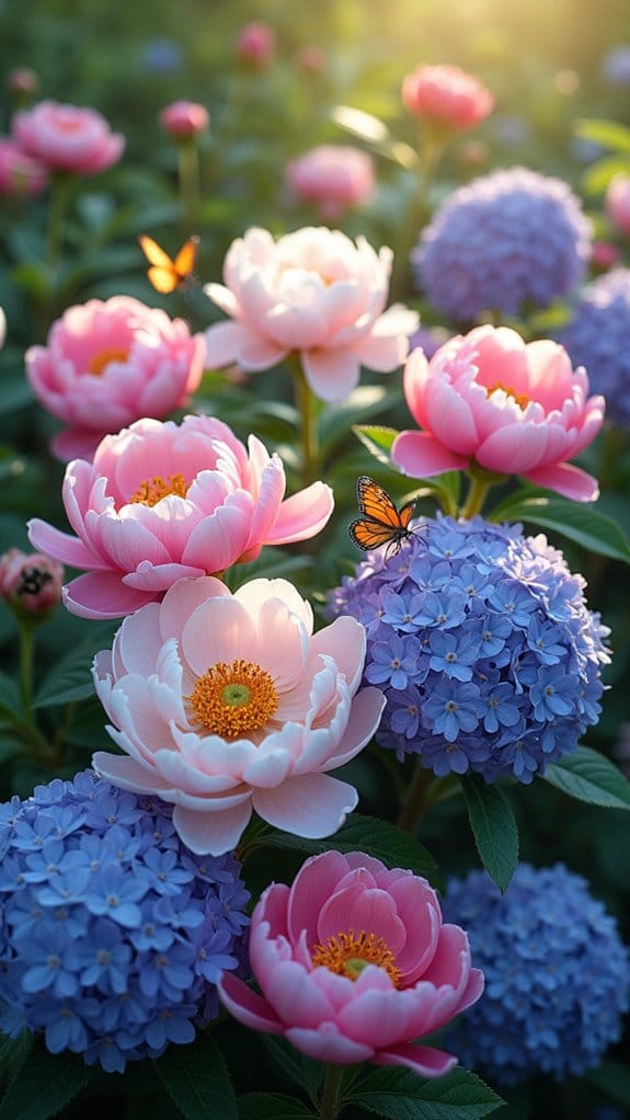 pollinator friendly flower bed