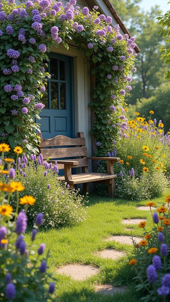 pollinator friendly vibrant flower patches