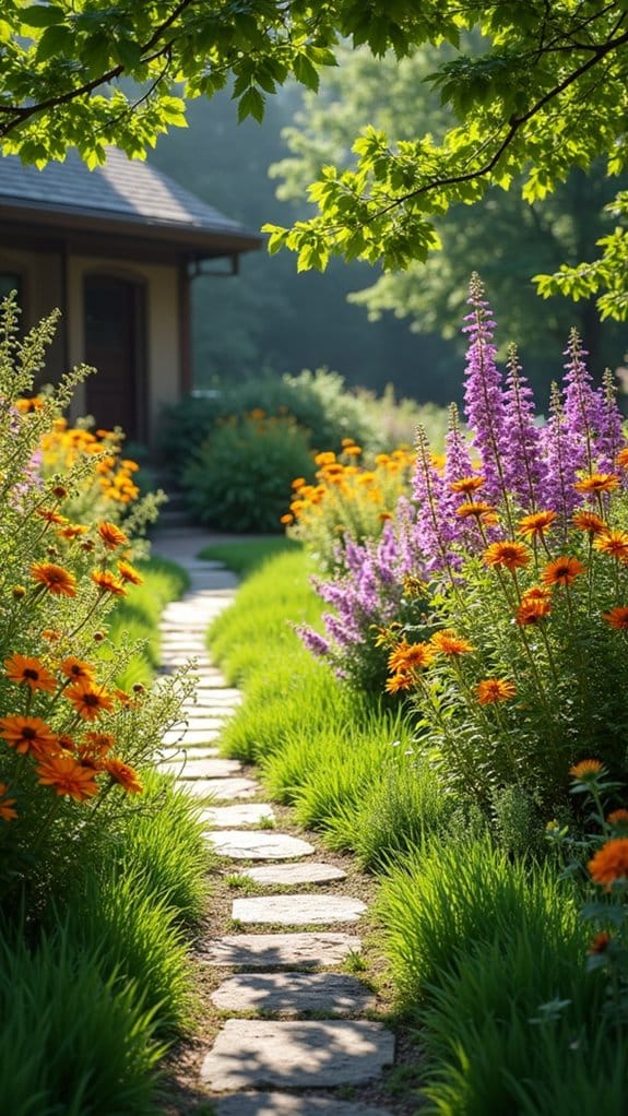 pollinator friendly vibrant flowers