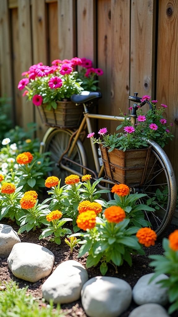 recycled materials enhance landscaping