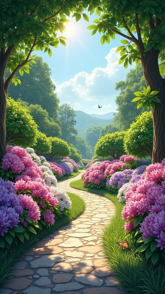 rhododendron butterfly garden design