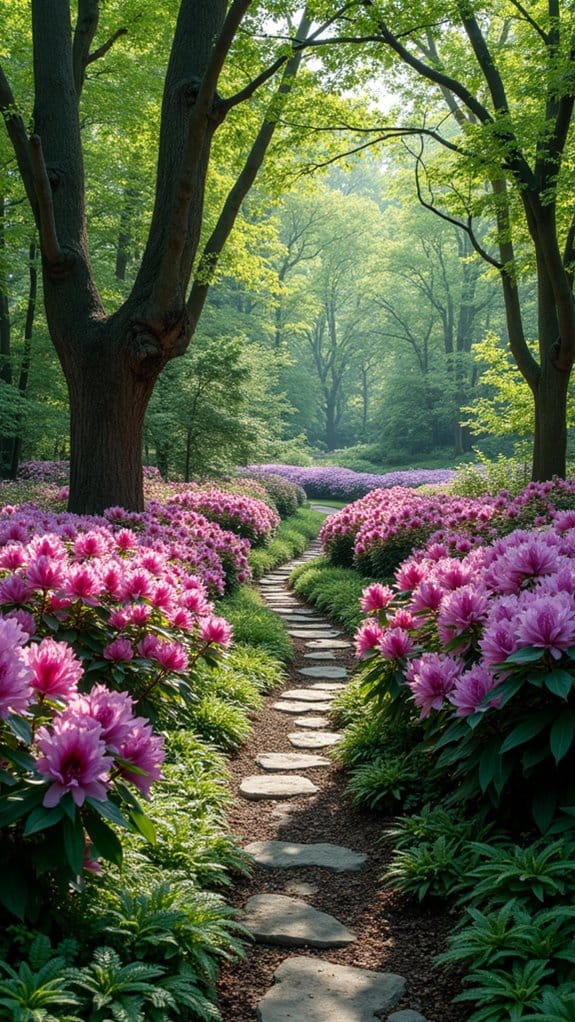 rhododendrons enhance woodland gardens