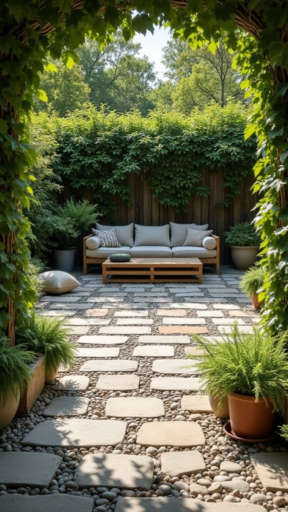 river rocks create serenity