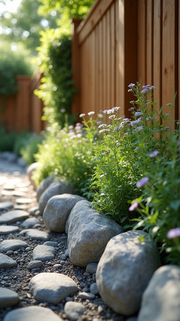 rock cover enhances aesthetics