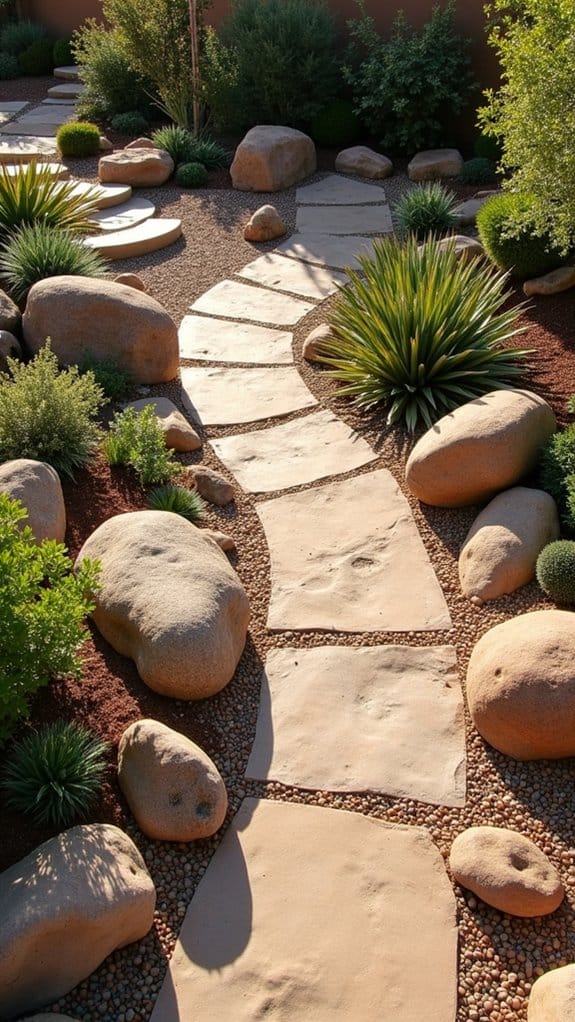 rock edging for walkways