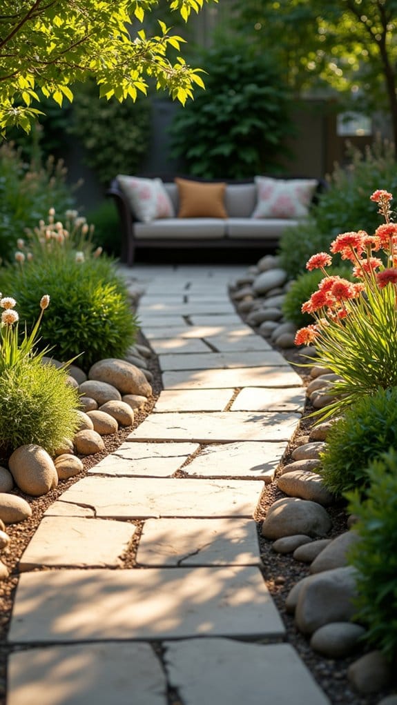 rock features enhance seating