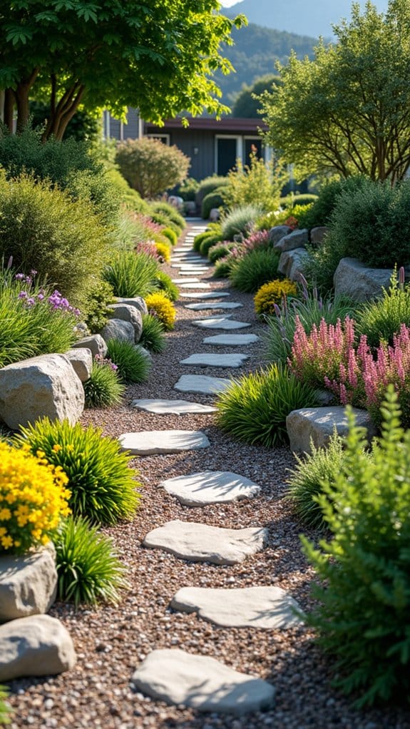 rock gardens prevent erosion