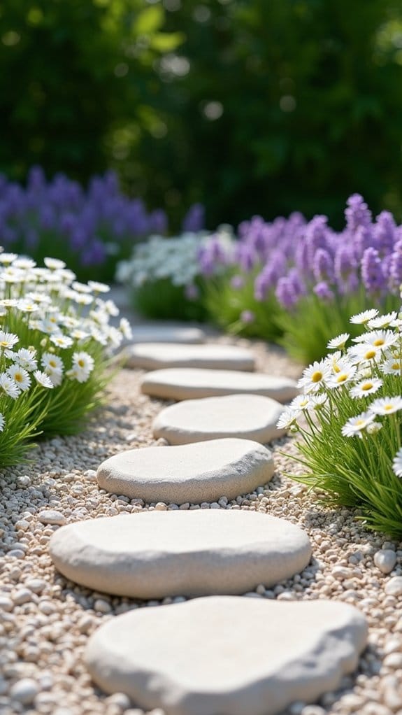 rock mulch enhances gardens