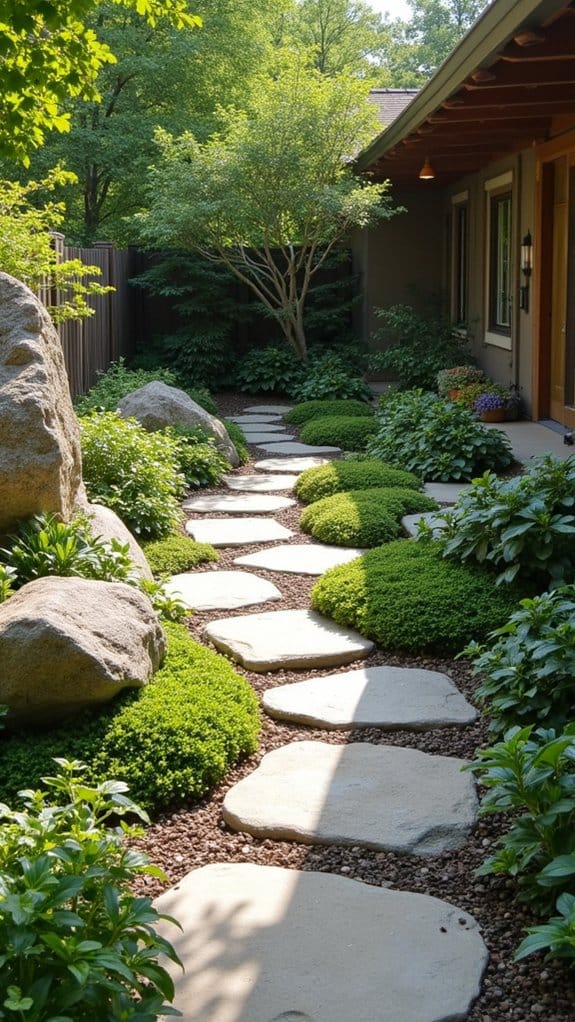 rocks enhance garden aesthetics
