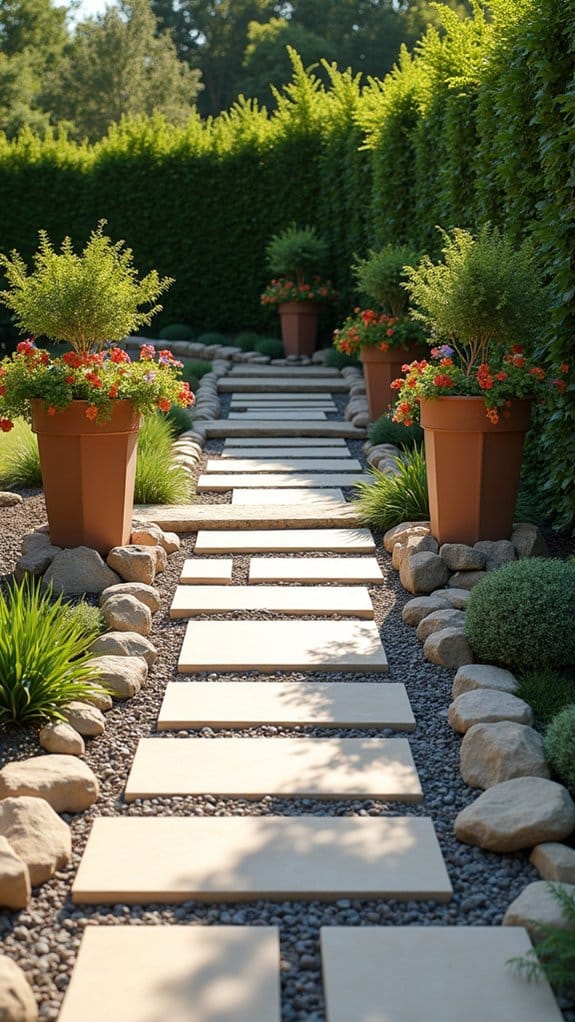 rocks enhance garden aesthetics