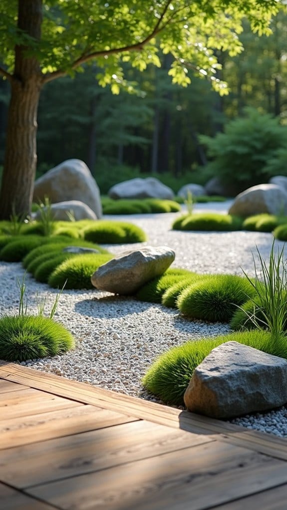 rocks enhance zen gardens