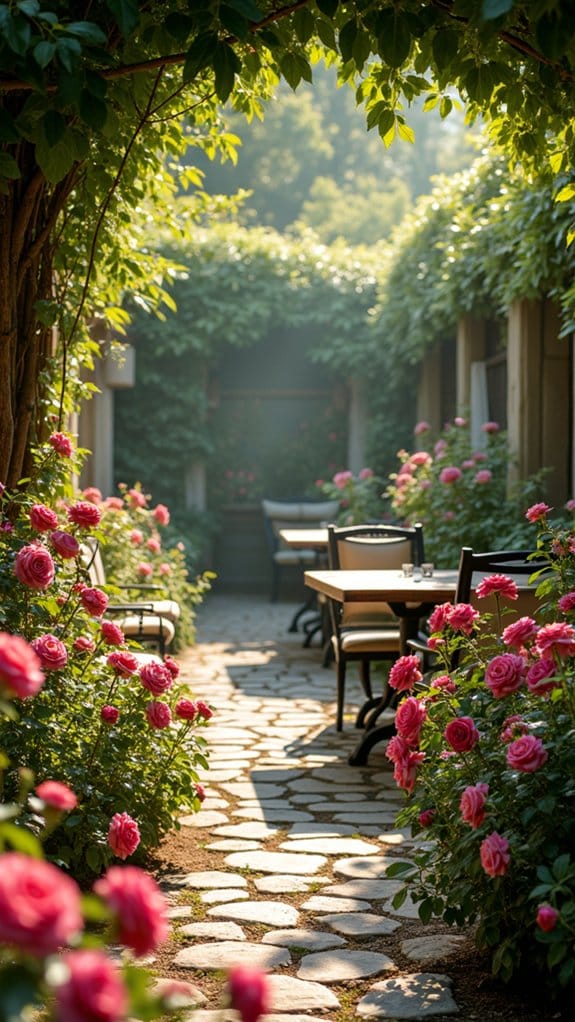 romantic outdoor seating areas