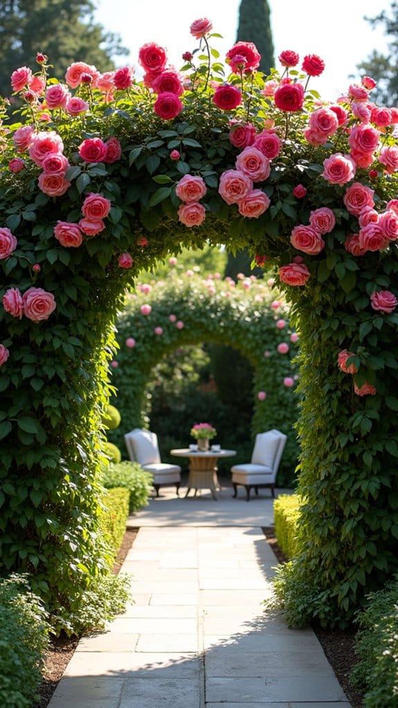 romantic rose archway design