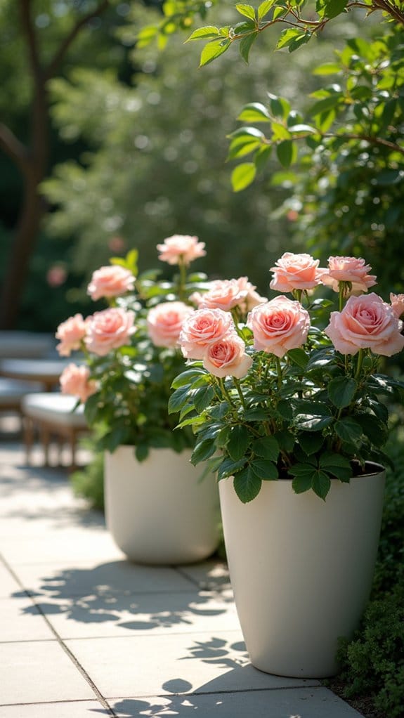 roses in container gardening