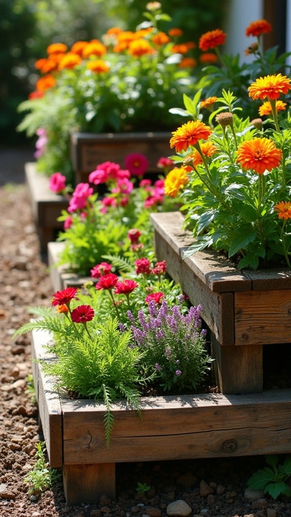 rustic diy pallet planters