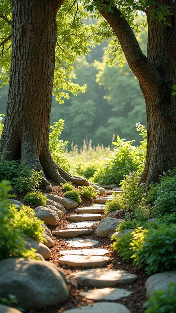 rustic edible garden design