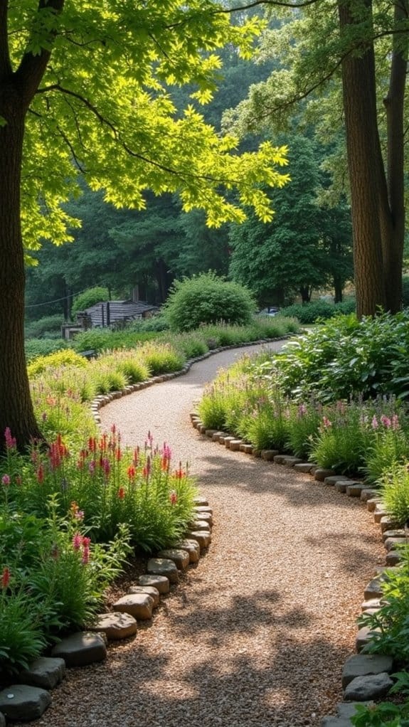 rustic gravel pathway charm