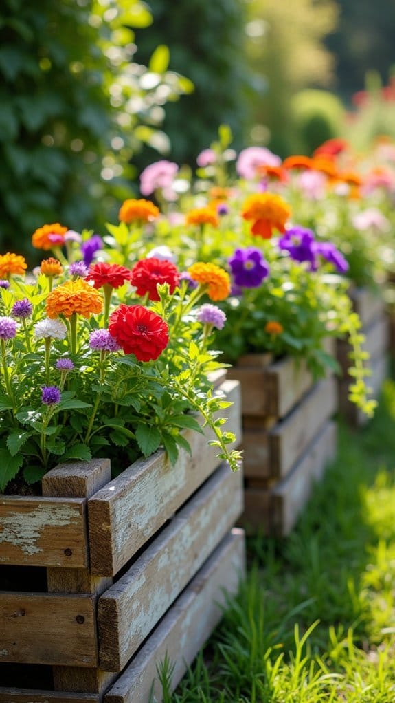 rustic pallet planter transformation