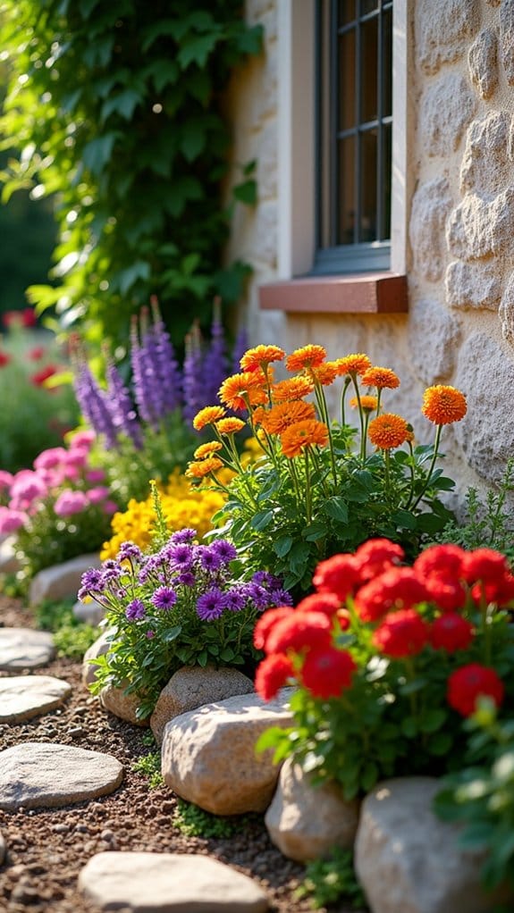 rustic rock garden design