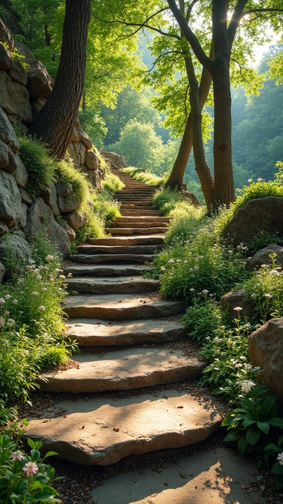 rustic rock steps charm