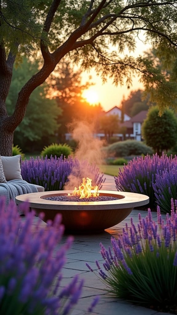 scented lavender outdoor retreat