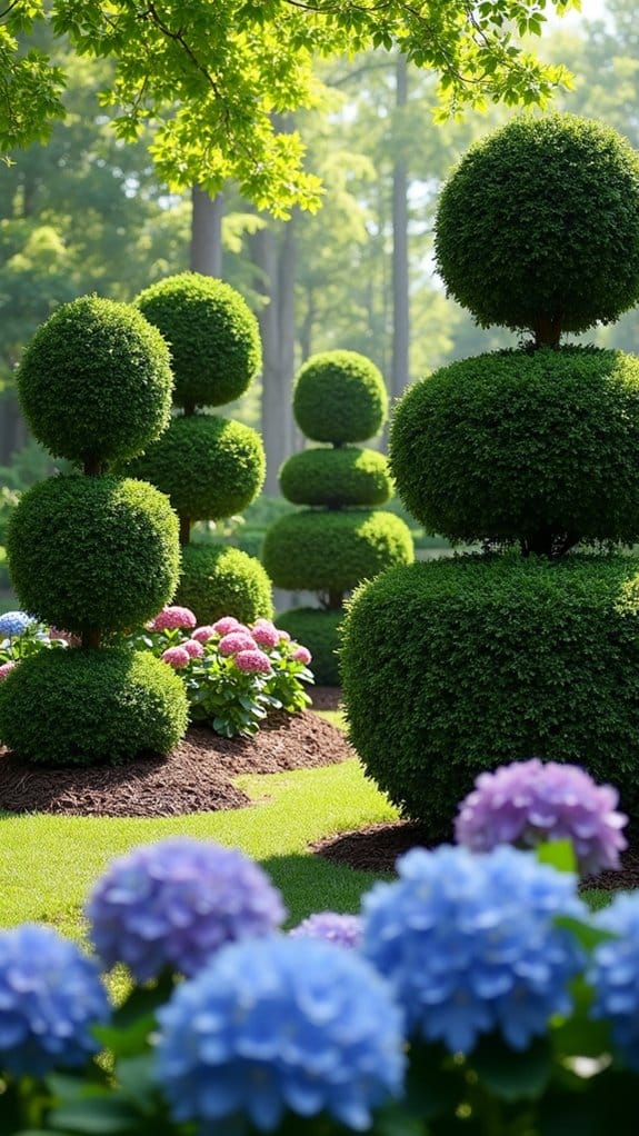 sculptural beauty with boxwoods