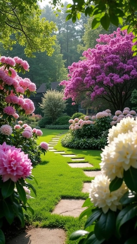 seasonal beauty with rhododendrons