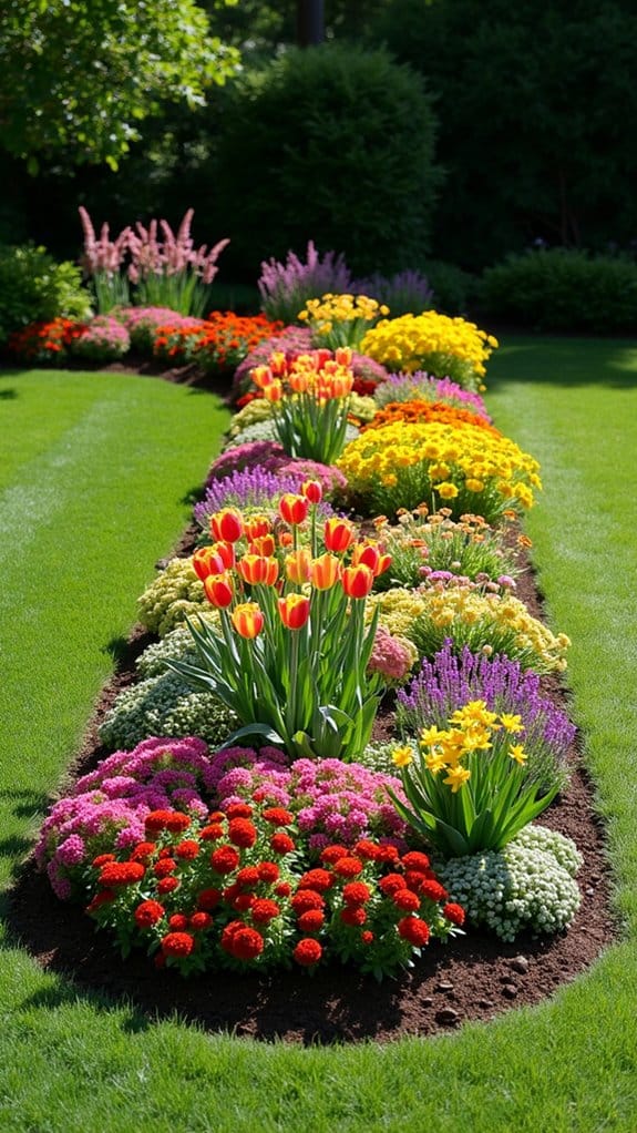 seasonal blooms attract pollinators