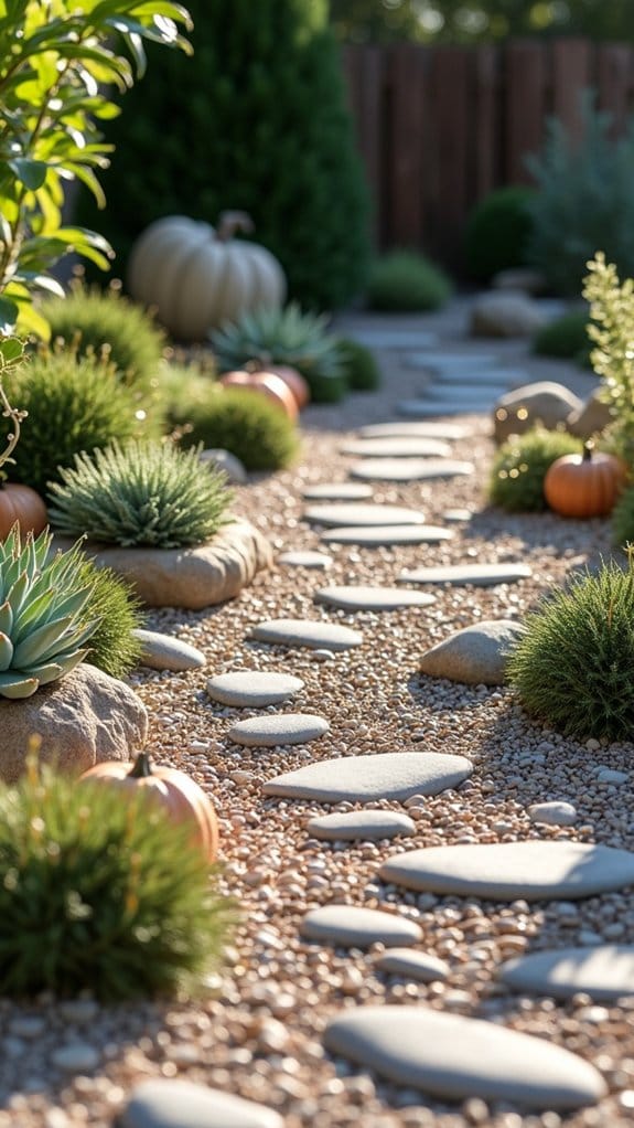 seasonal garden rock decorations