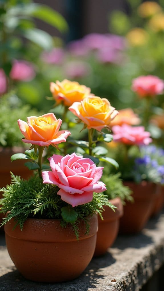 seasonal miniature rose rotation