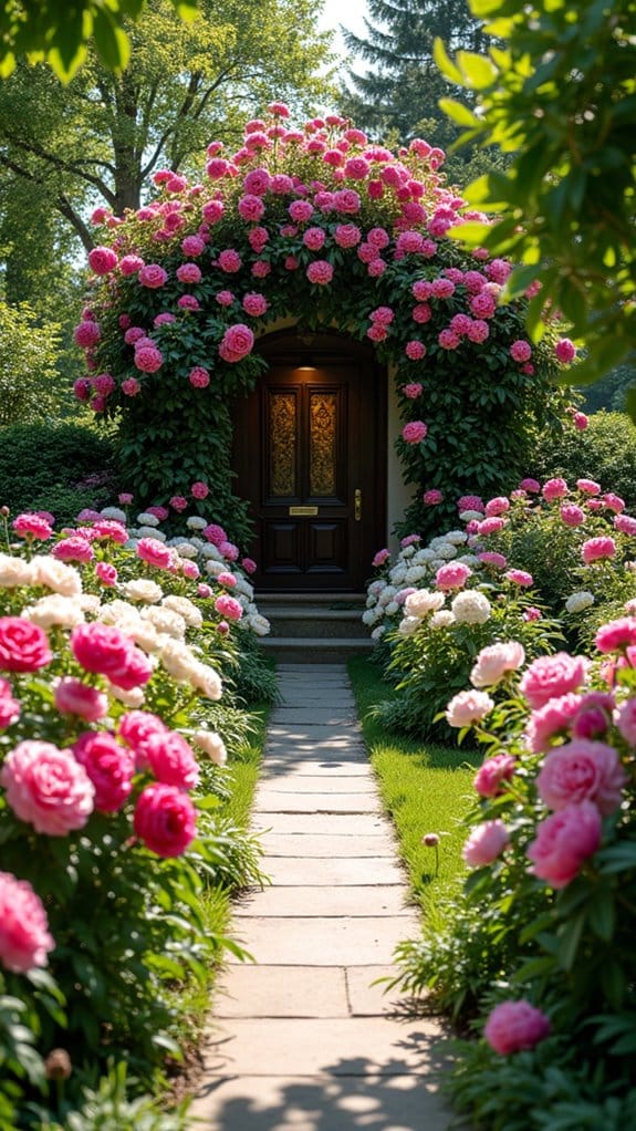 seasonal peony floral arrangements