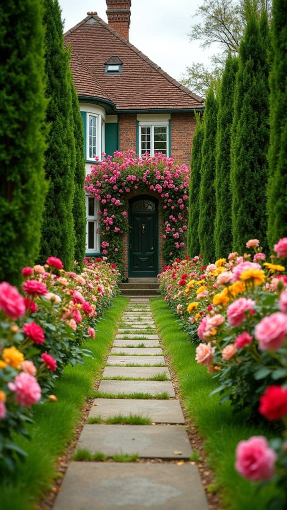 seasonal rose color variety