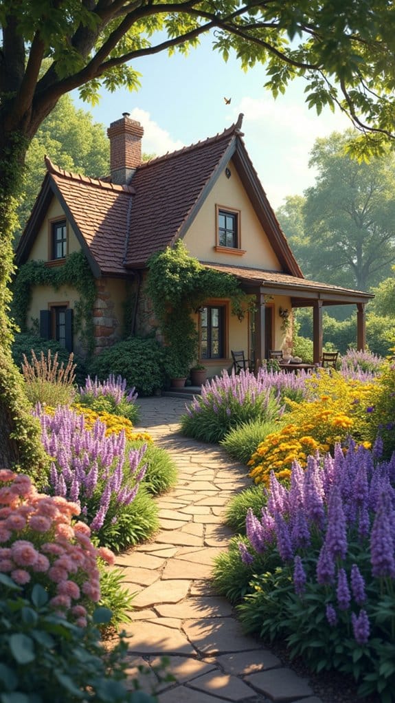 serene garden seating retreat