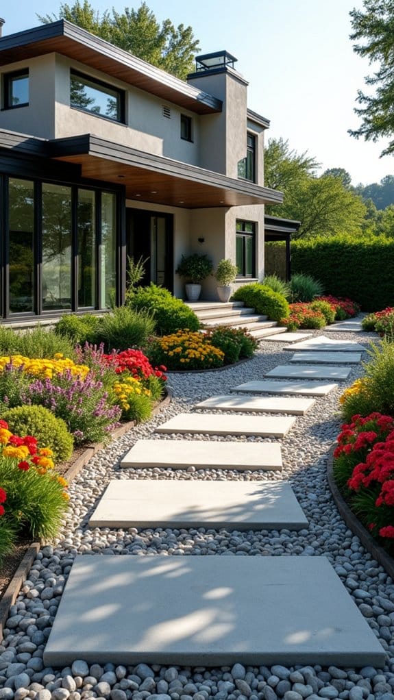 serene minimalist rock gardens