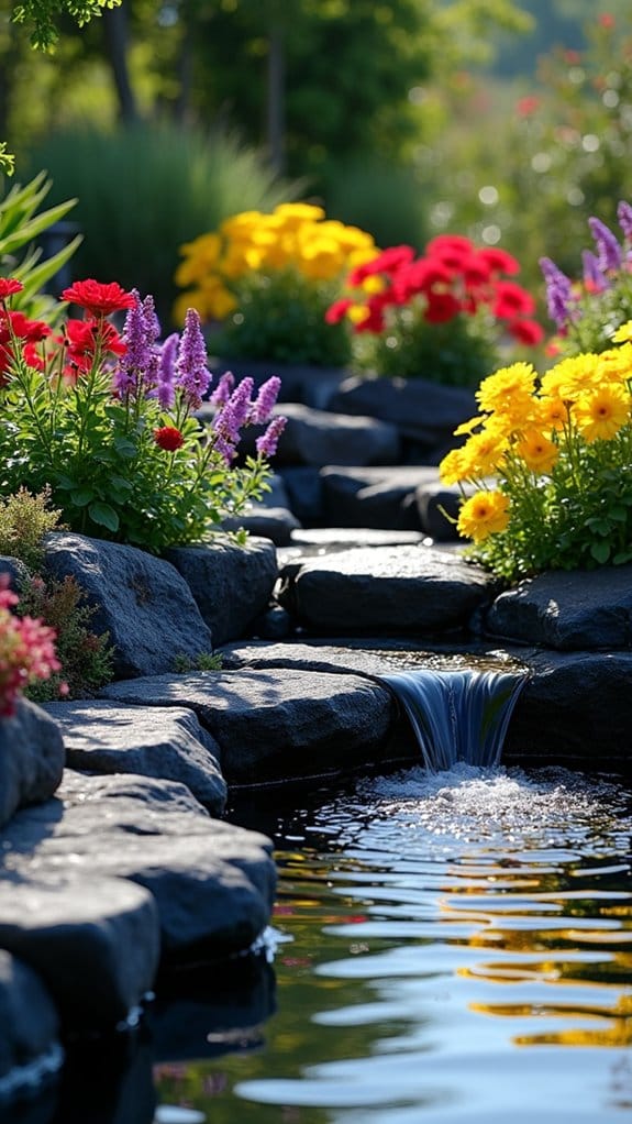 serene oasis with water