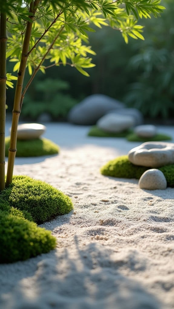 serene outdoor meditation space