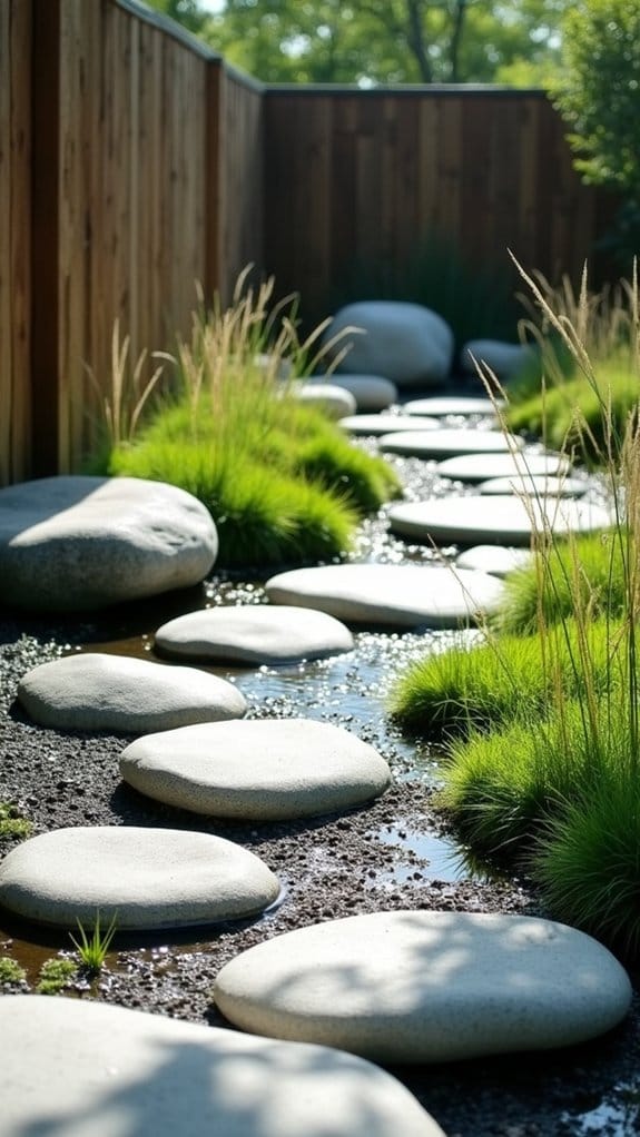 serene retreat with stones