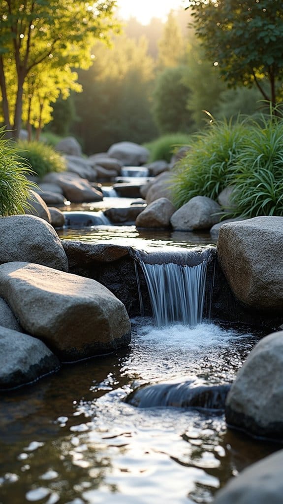 serene river rock feature