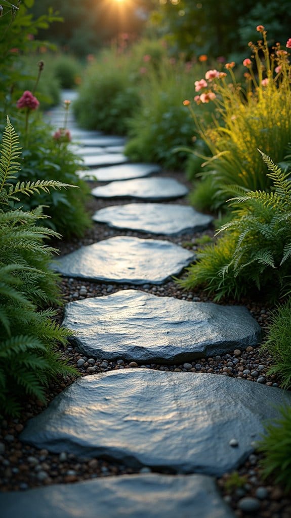 serene slate stone pathway