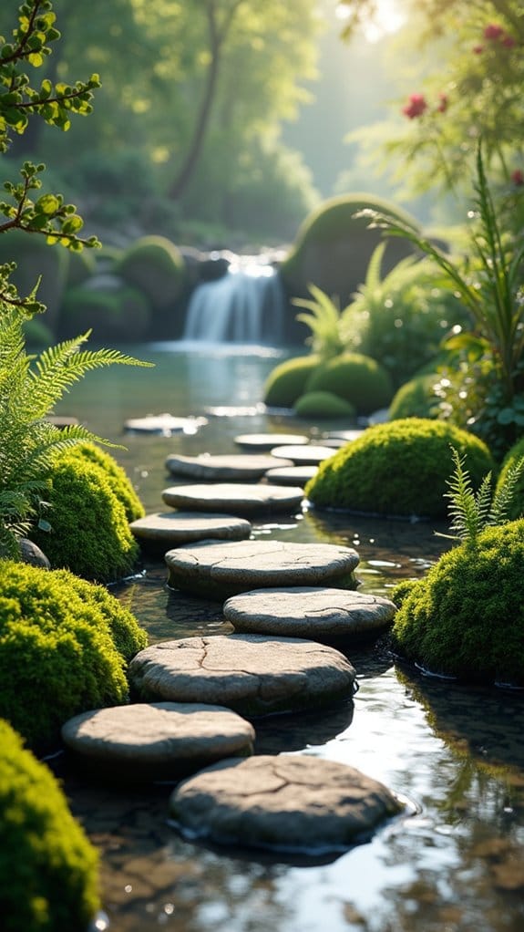 serene water and stones